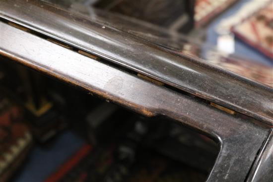 A Chinese carved hardwood low table W.99cm